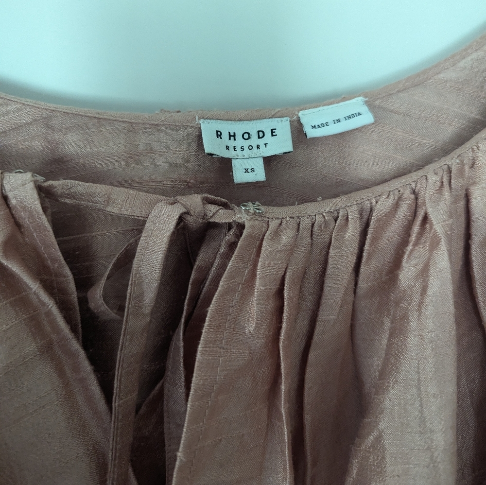 RHODE Blush Ruffle Blouse - Picture 2 of 5